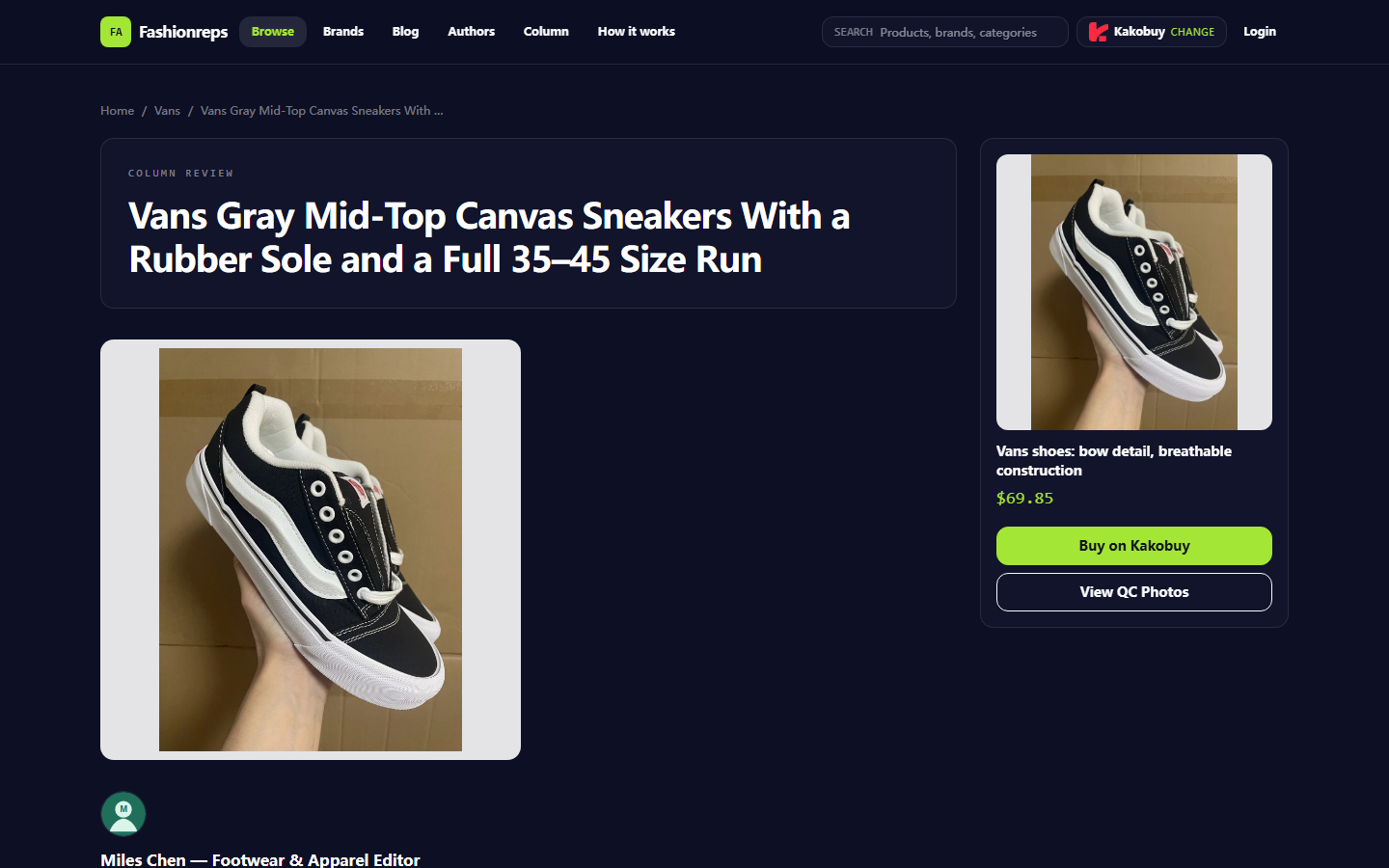 How to Check Vans Canvas Fit and Risks for Commuting