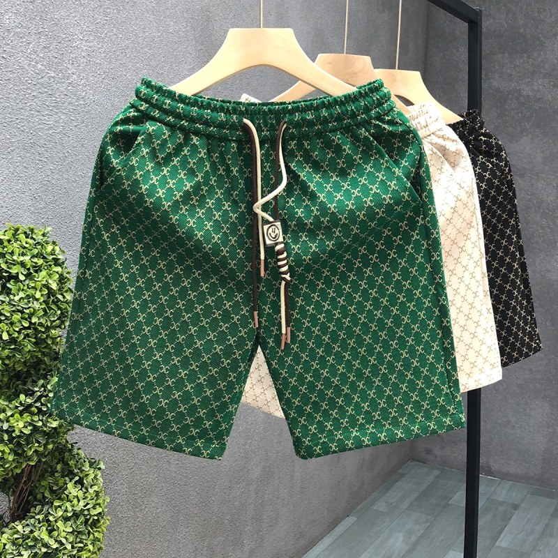 Celine All-Over Print Green Shorts: Leg-Opening Circumference and Seam Slippage on a $5.22 Pair