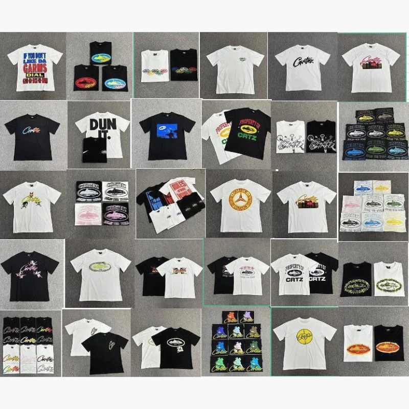 Corteiz Graphic Print Multicolor T-Shirt Collection Review: Loose 3D-Print Crew Necks in S–3XL