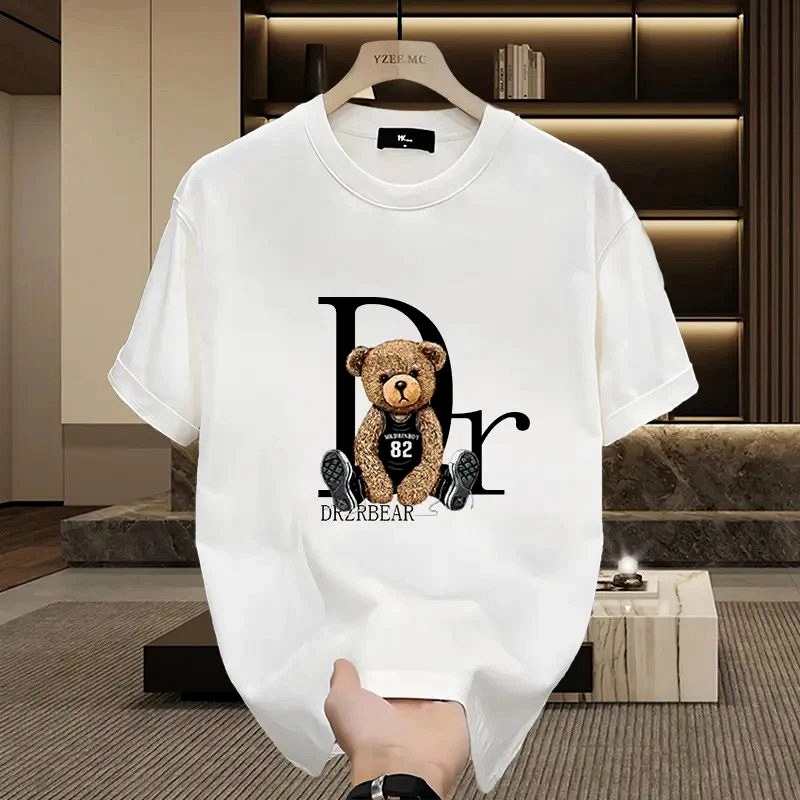 Dior Bear Graphic White T-Shirt Review: 230g Long-Staple Cotton in a Loose Streetwear Cut
