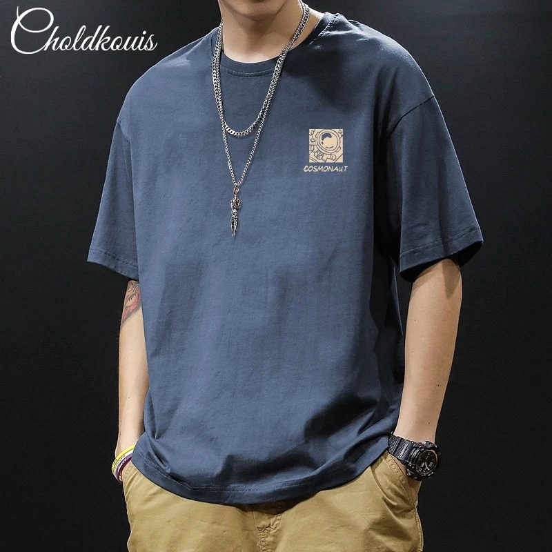 Foreign Trade Blue T-Shirt Review: A $5.97 Cotton Crewneck in Casual Streetwear Style