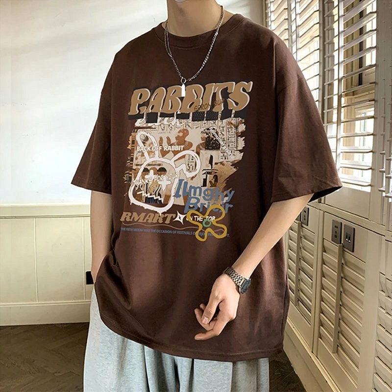 Foreign Trade Brown T-Shirt Review: Neckline Recovery and Drying Time on a $5.97 Loose Cotton Crew