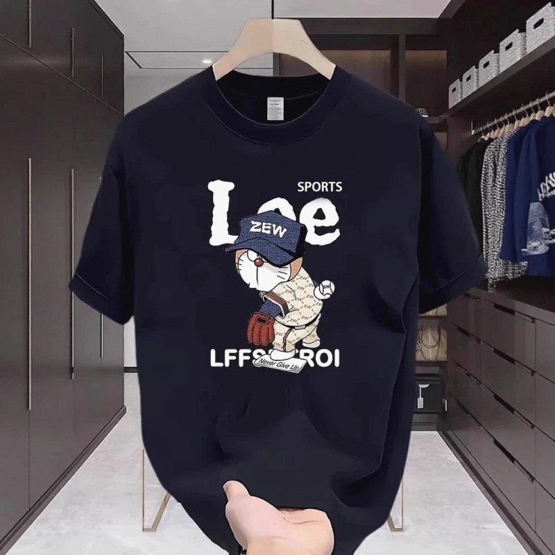 Lee Black Baseball-Print Tee Review: Backlit and Washed, Both Cotton Weights