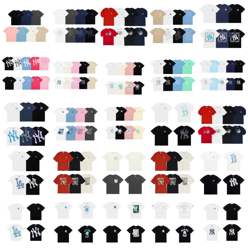 MLB Multi-Color T-Shirt Collection: 40+ Review — 100% Cotton, 36 Listed Colorways