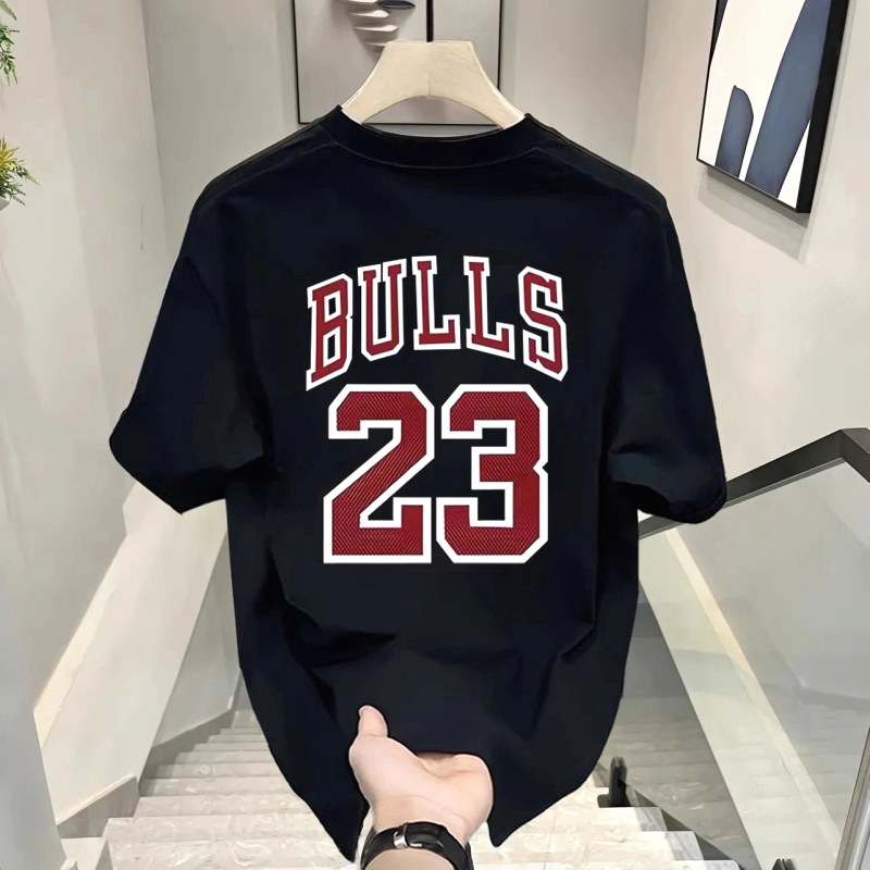 NBA Black T-Shirt in Casual Streetwear Style Review: A $5 Loose-Cut Cotton Tee, Weighed and Washed
